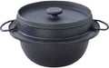 Iwachu 21085 Iwachu Rice Pot 3 Cooking Black Enameled Induction Compatible Nambu Ironware