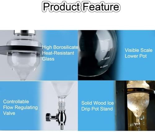 Cold Brew Drip Tower Ice Coffee Machine Handmade Drip Coffee Tool Set Manual Coffee Extractorfor Home