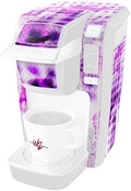 Decal Style Vinyl Skin compatible with Keurig K10 / K15 Mini Plus Coffee Makers Electro Graffiti Purple (COFFEE MAKER NOT INCLUDED)