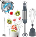 Immersion Blender Handheld 1100W 3-in-1 Corded Stick Blender with Speed Control Includes Whisk and Milk Frother Attachments Perfect for Soups Smoothies and Purees