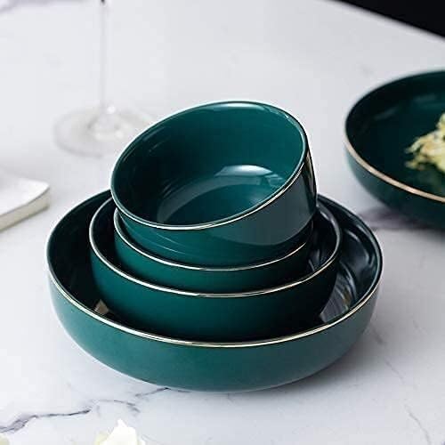 Dinnerware Set Plates and Bowls Sets Classic Porcelain Dinnerware Sets26 Pcs Tableware SetRound Plates