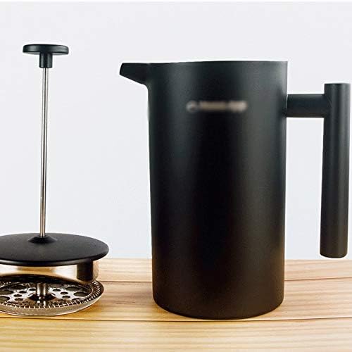 French Press Coffee Maker Stainless Steel Percolator Pot Wall &amp Large Capacity Manual Containers