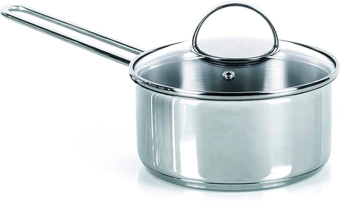 Moneta Allegro Batteria 7 pz in Acciaio Inox: Pentola 22 cm cass. 2 m. 20 cm cass. 1 m. 16 cm bollilatte 12 cm coperchi 16-20-22 cm per ogni piano cottura