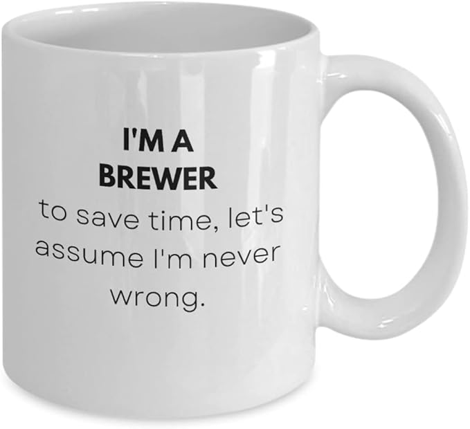 Brewer Mug Gift Ideas For Brewer Birthday Beer Brewer Home Beer Brewer Brewer Novelty Gifts Funny Brewer Coffee Cup