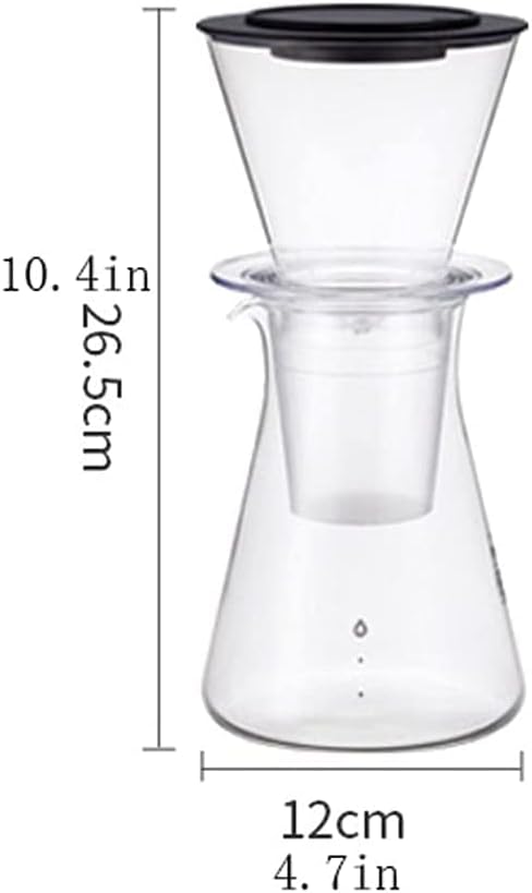 Beverage Equipment 440ml Cold Brew Coffee Maker Detachable Parts Multifunctional Heat-Resistant Glass Siphon Coffee Maker Coffee Maker for Home Office Siphon Coffee Maker