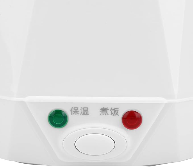 Fydun 1.6L Portable Electric Rice Cooker Rice Cooking Tool for 12V Car Use White