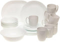 Corelle Livingware Just White 34-Piece Dinnerware Set Service for 8