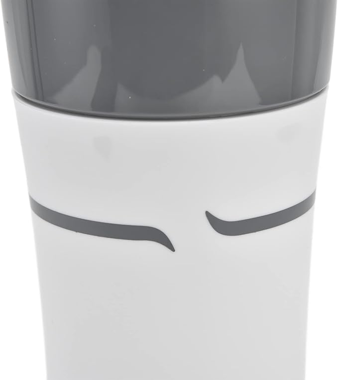 TOPINCN Drip Coffee Maker 450ml Portable Coffee Maker Compact Design Compatible with All Kinds of Capsules (Grey White)