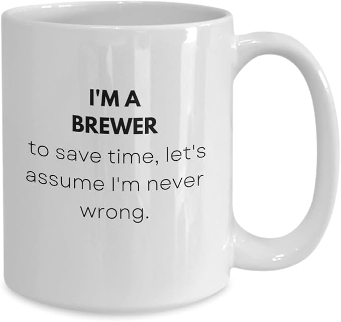Brewer Mug Gift Ideas For Brewer Birthday Beer Brewer Home Beer Brewer Brewer Novelty Gifts Funny Brewer Coffee Cup