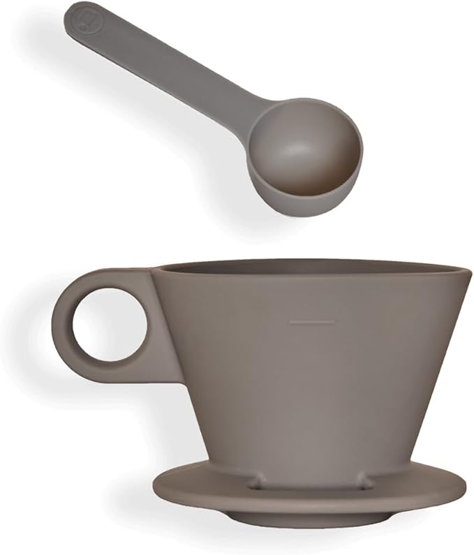 Verve Dwell Dripper Pour Over Coffee Maker Set Non-Electric Coffee Dripper Manual Brew Maker (Grey)
