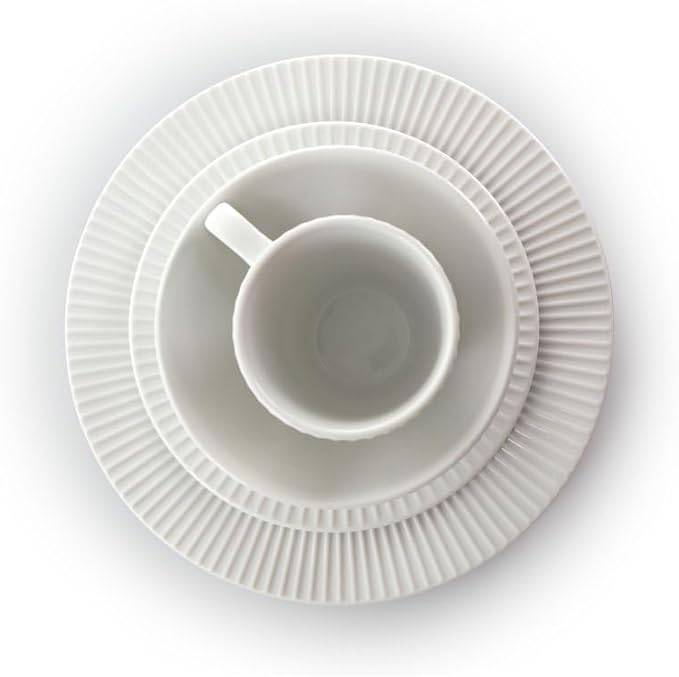 18 Piece Porcelain Dinnerware Set Table Decoration Home Bowl and Dish Round Tableware