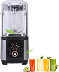 Quiet Heavy Duty Blender with Soundproof Cover 2200W Commercial Motor 2L Pitcher Ice Crushing Smoothie Maker Variable Speed and Self Cleaning for Cafe Home