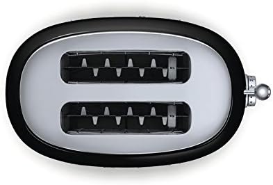 Smeg TSF01BLUS 50's Retro Style Aesthetic 2 Slice Toaster Black (Renewed)
