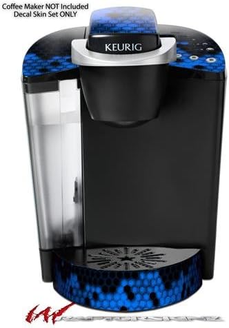 Decal Style Vinyl Skin compatible with Keurig K40 Elite Coffee Makers HEX Blue (COFFEE MAKER NOT INCLUDED)