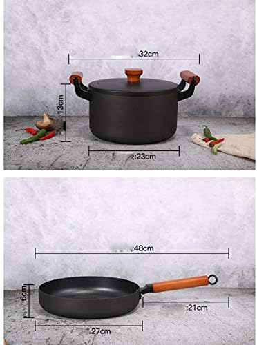 Cookware Set Soup Pot Frying Pan Cooking Pot Set Kitchen Induction Cooker Casserole Milk Pot Saucepan Outdoor Camping