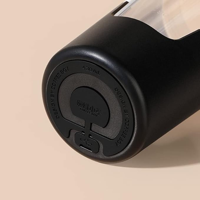 430ml Electric Mixing Mug 7000 RPM Automatic Stirring Mug Cup Rechargeable Self Stirring Mug Auto Coffee Mug with Silicone Handle for Protein Powder Coffee Milk (Black)