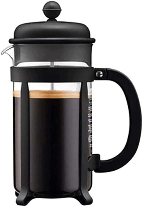 Press Coffee Maker Coffee Press CaffettiereCoffee Maker Coffee and Tea Maker Stainless Steel Manual Coffee Makers For Home Steel Coffee Press with 3 Filters - No Residue - Heat Resistant Borosil
