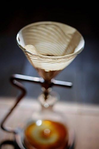 Biduhaev GUT! Coffee Stand - Deluxe Hot or Cold Brew Coffee Dripper/Maker - Copper Maple Handmade Glass 520ml