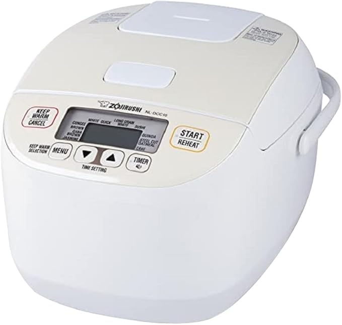 Zojirushi NL-DCC10CP Micom Rice Cooker &amp Warmer 5.5 Cups Pearl Beige