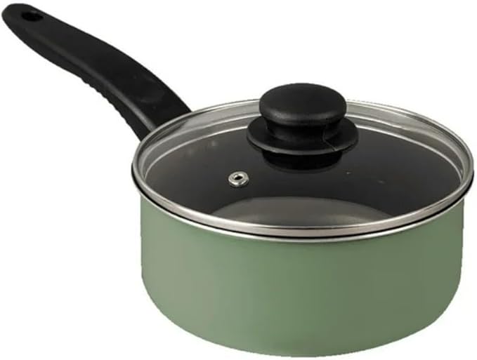7 Piece Non Stick Aluminium Cookware Set - Pots Pans with Even Heating Perfect for Daily Cooking