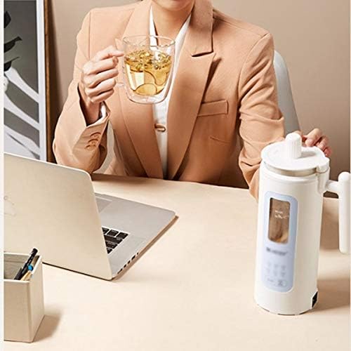 Soymilk Machine Soy Milk Maker Automatic Portable Electric Heating SOYA-Bean Milk Stir Rice Paste Maker Filter-Free 350ml(Black-JoJo's Bizarre Adventure1)