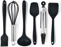 Lustar 6pcs/Set Silicone Cookware Kitchen Cookware Cutlery Set Non-Stick Spatula Kitchen Tool