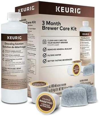 Keurig K-Supreme Single Serve K-Cup Pod Coffee Maker (Black) Bundle with Keurig 3-Month Brewer Maintenance Kit (2 Items)