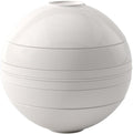 Villeroy &amp Boch Iconic Collection La Boule 7-Piece Dinnerware Set for 2 Premium Porcelain Made in Germany Dishwasher Safe 9.5 x 9 in White