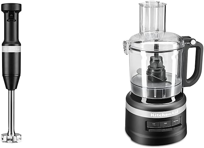 KitchenAid Variable Speed Hand Blender + Food Processor Bundle