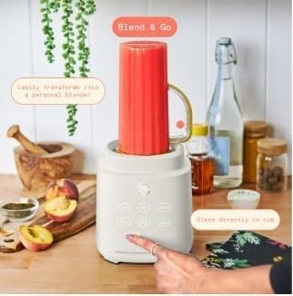 Power Exact Blender System with auto-adjusts speed and power based on ingredients 700W Motor3 Speeds &amp 4 Pre-sets Functions (Cornflower Blue)