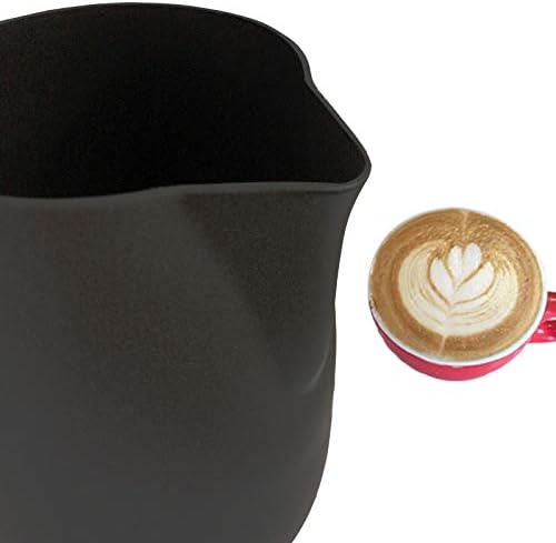 1L Espresso Coffee Machine With 20 oz Stainless Steel Espresso Milk Frothing Pitcher Jug Frother CupWith Coffee Decoration Mold Tool