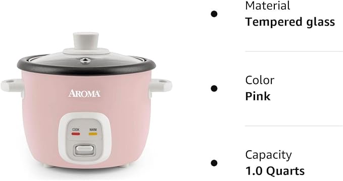 4-Cups (Cooked) 1Qt Rice &amp Grain Cooker (Renewed)