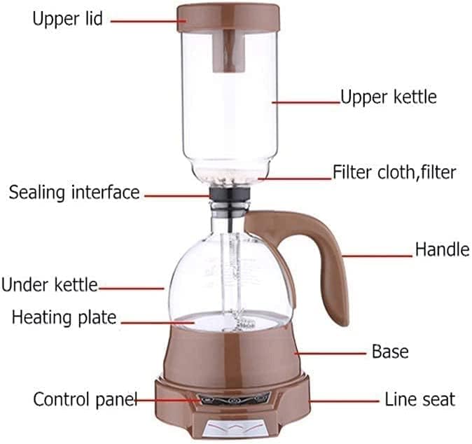 Coffee Machine Brewing Electric Siphon Pot Coffee Machine Home Electric Siphon Coffee Pot Manual Brewing Glass Pot 20240309