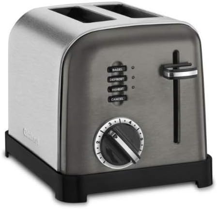 Cuisinart CPT-160BKS 2-Slice Metal Classic Toaster Stainless Steel/Black