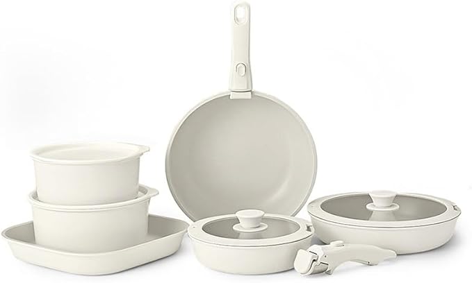 Tourmaline Flat Bottomed Frying Pan Steak Stir Non Stick Household Cookware Set