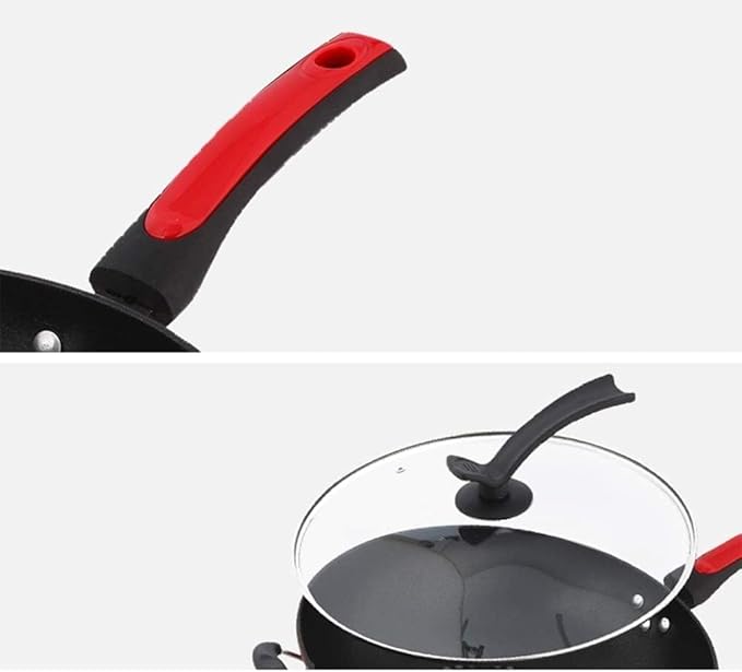 Pots and Pans Set 3 Pcs Cookware Set Soup Pot Frying Pan Stew Pot Saucepan Cooking Pot Set Non-stick Pan Kitchen Cooking Set