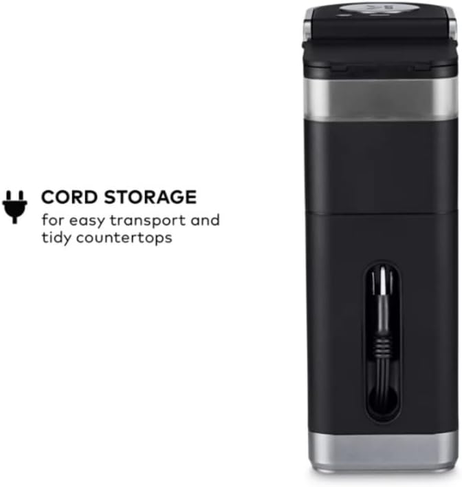 Keurig K-Mini Plus Single Serve Coffee Maker with 5-inch Brewer 6 to 12 Pounds Brew Size K-Cup Pod and Cord Storage (Black)