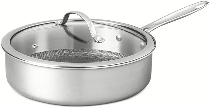 16-Piece Non-Stick Cookware and Utensil Set Multi-Layer Construction Metal-Utensil-Safe Pots and Pans for Everyday Cooking