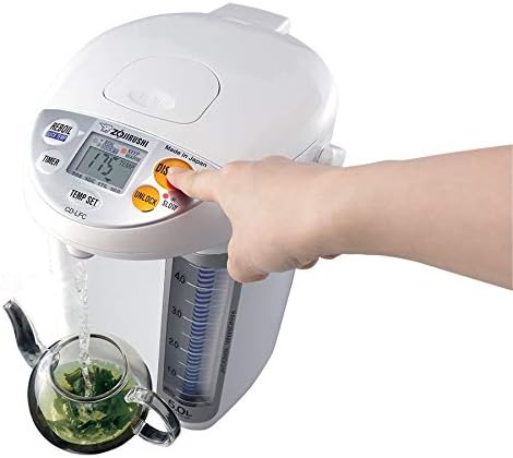 Zojirushi CD-LFC30 Panorama Window Micom Water Boiler and Warmer 101 oz/3.0 L White &amp NS-ZCC10 Neuro Fuzzy Rice Cooker 5.5-Cup White