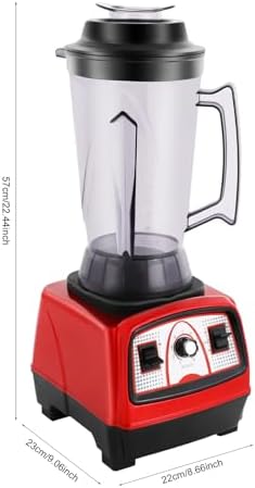 High-Speed 2200W Commercial Blender 2L Capacity Smoothie Maker with Soundproof Cover Ice Crusher Chopper &amp Grinder for Professional Kitchen Use