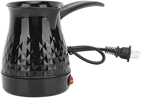 Diydeg Turkish Coffee Maker 600ml Stainless Steel Electric Turkish Coffee Pot with Removable Anti Scald Handle Arabic Greek Coffee Maker Machine Even Heating for Turkish Coffee