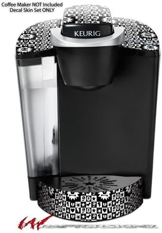 Decal Style Vinyl Skin compatible with Keurig K40 Elite Coffee Makers Gothic Punk Pattern (COFFEE MAKER NOT INCLUDED)