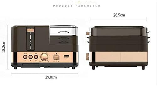 TOPCHANCES Multi-functional Electric Breakfast Sandwich Maker Toast Maker 2 -slice Bread Toaster Egg Boil Steamed and Fried for Space Saving