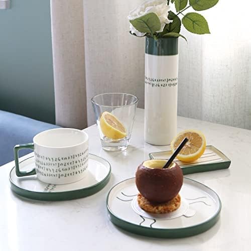 Stoneware Dinnerware Sets 12 Pieces Porcelain Bowls and Plates Sets Dinnerware Set Tableware Combination Set with Dinner Plate Dessert Pl