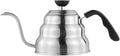 Liudan Coffee Maker Coffee Pot Drip Kettle Pour Over Coffee Pot Swan Long Neck Stainless Steel Thin Mouth Gooseneck Cloud Drip Kettle 1L / 1.2L Coffee Press (Color : 1.2L Flat Knob)