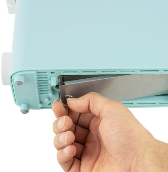 MyMini Single Toaster Aqua extra-wide slot for toasting thick slices of bread English muffins and bagels