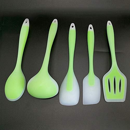 5 pcs Silicone Cooking Spatula Cooking Spoon Soup Ladle-egg Kitchen Tools Set Silicon Cooking Utensil Set