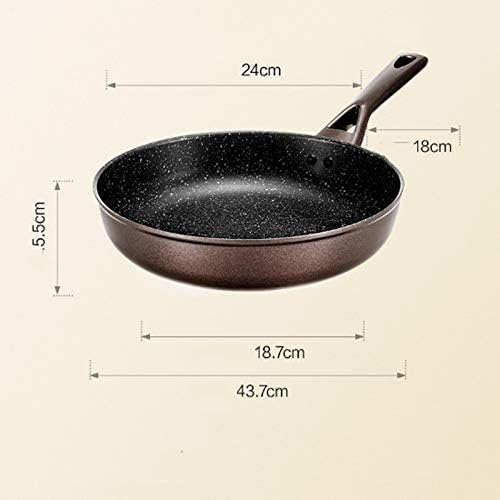 Cooking Pot Frying PanHousehold Stainless Steel Frying Pan Non Stick Pan Uncoated Pot Pots for Cooking Composite Multilayer Bottom Easy to Clean