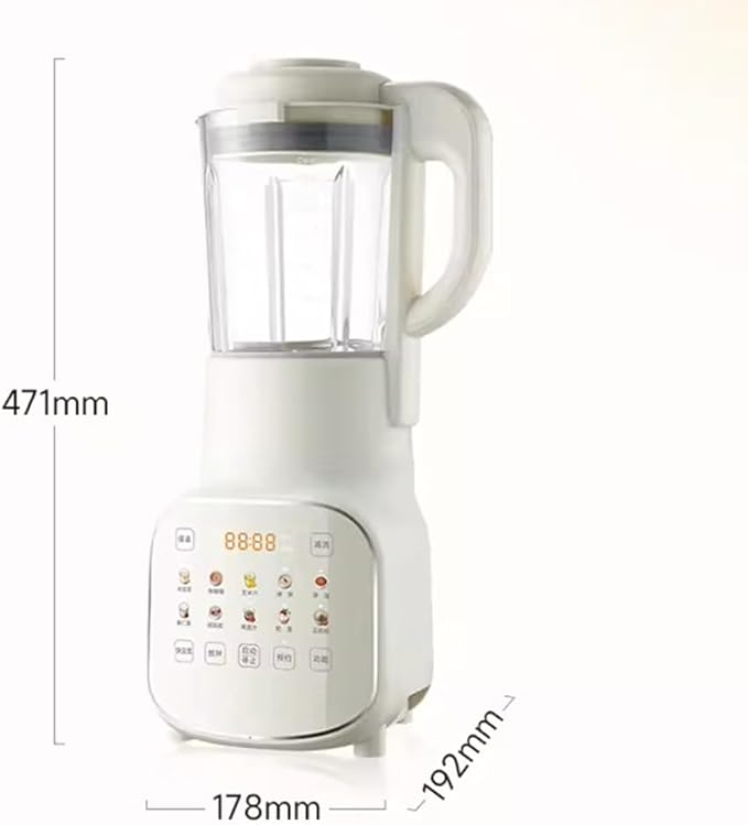 Commercial Blender Smoothie Maker Household Multifunctional Food Processor Silent Broken Wall Cooking Machine 12h Smart Reservation Can Make Smoothies Milkshakes Soy Milk Juice and More