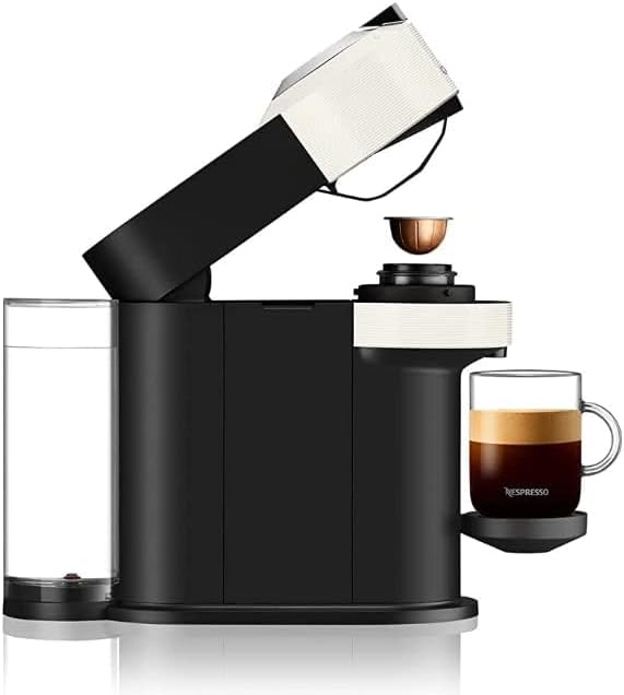 Nespresso De'Longhi Vertuo Next Deluxe by De'Longhi with Aeroccino - Chrome (Renewed)